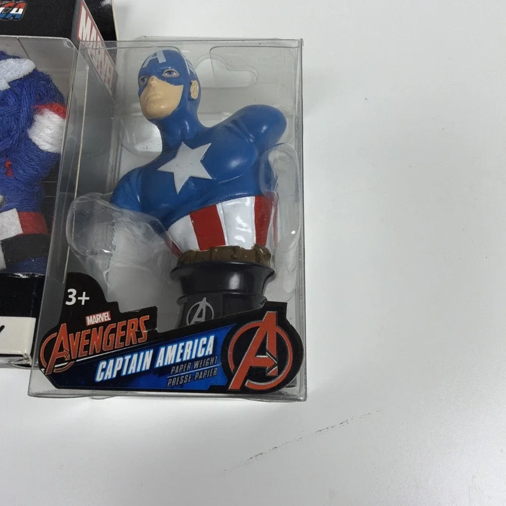 Set Of Captain‎ America Paper Weight String Doll Set Marvels Avengers Comics Fig
